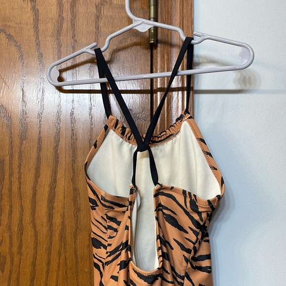 CARTER'S UGC Girl's Size 8 Tiger Animal Print One-Piece Swimsuit Brown Black - Picture 8 of 14
